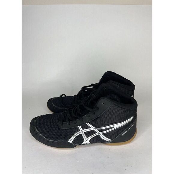 Asics Black Synthetic Lace Up Athletic Wrestling Shoes Women Sz 36EU/5M US - Picture 1 of 11